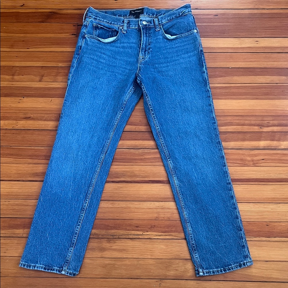 Men's Straight-Leg Denim Jeans in Classic Blue